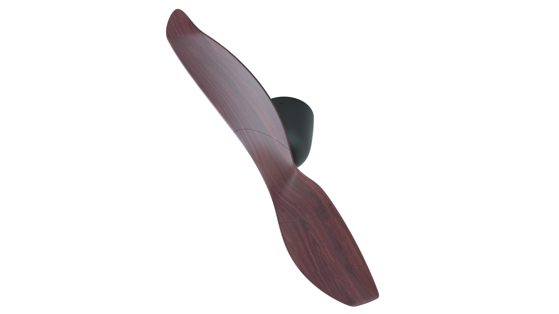 Aeratron AE+2 dual blade dark timber black canopy